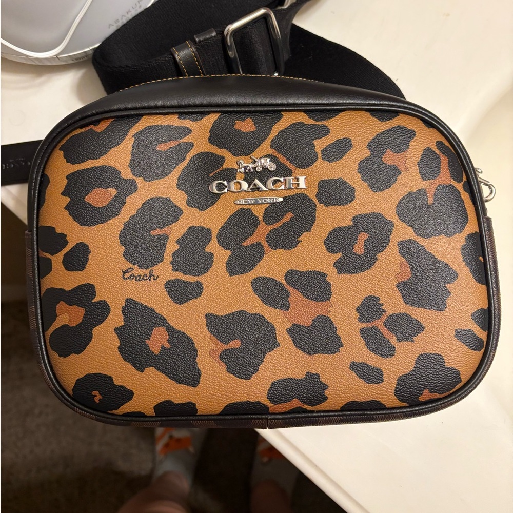 Coach leopard Jamie camera bag